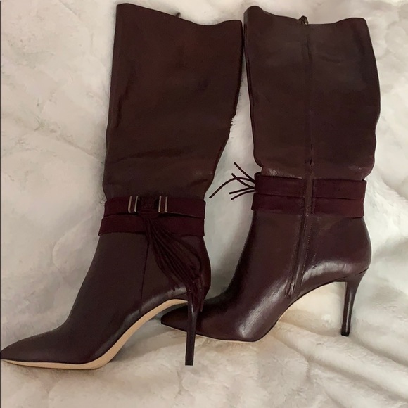 nine west burgundy boots